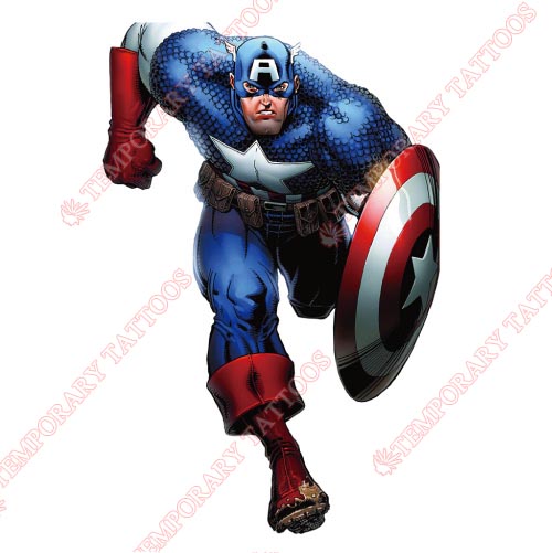 Captain America Customize Temporary Tattoos Stickers NO.76